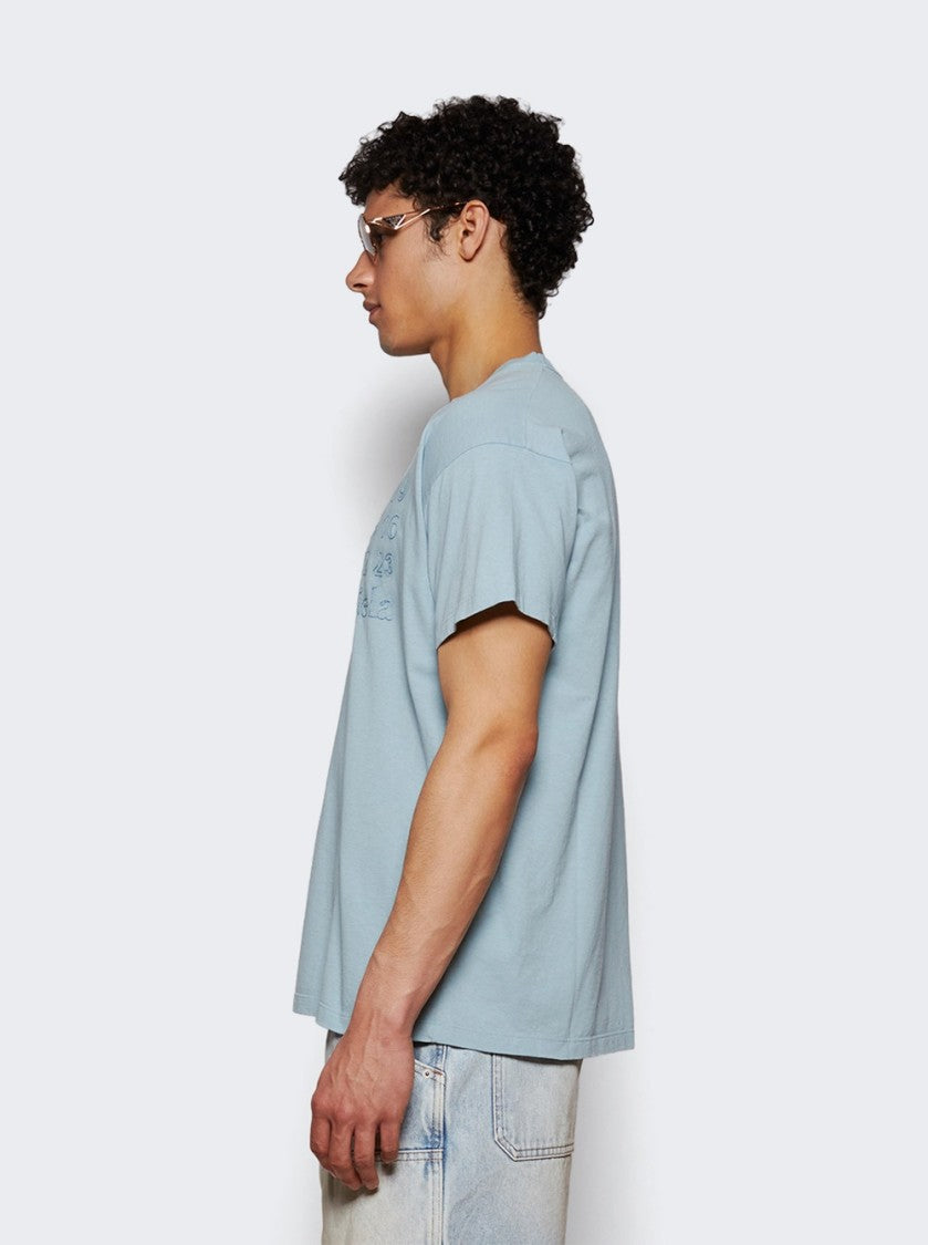 Maison Margiela Stamp Logo Tee Baby Blue