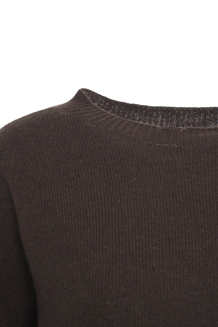 Jucca Cashmere Sweater With Ribbed Cuffs And Hem