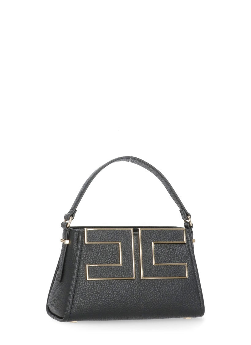 Elisabetta Franchi Structured Black Tote Bag