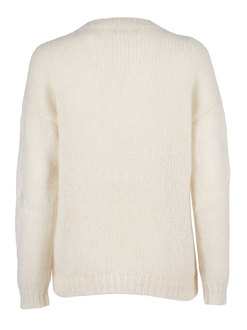 Fabiana Filippi Lightweight Mohair Blend Sweater With Openwork Design