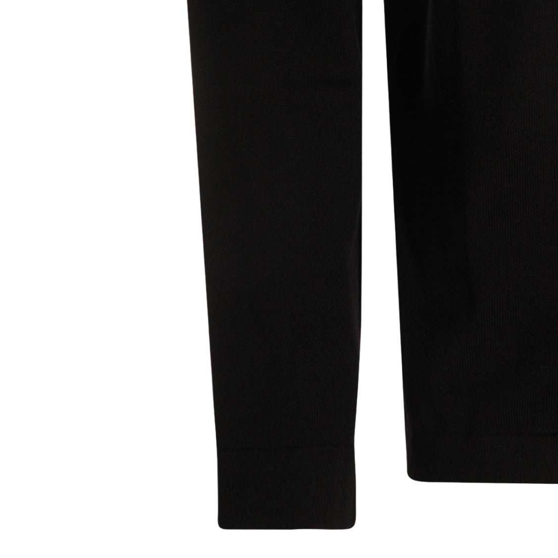 Zanone Button-Up Black Sweater With Classic Collar