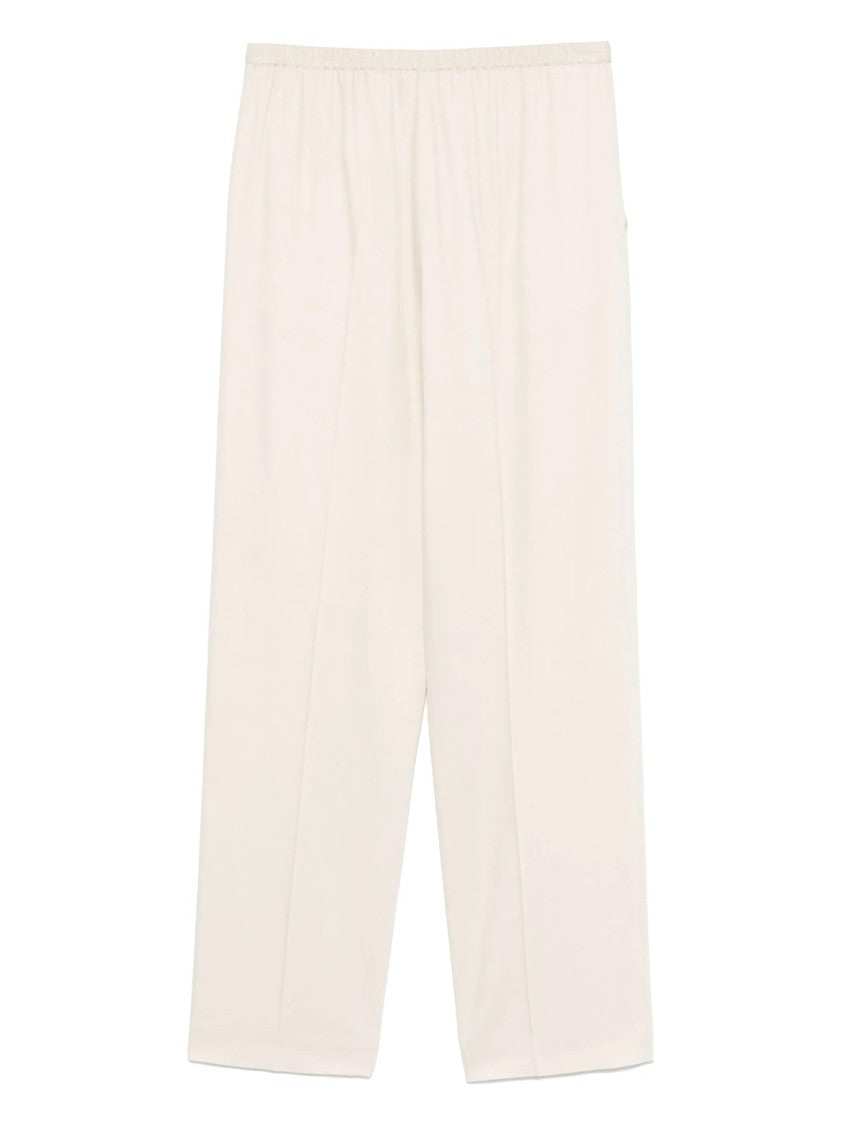 Joseph Relaxed Fit Beige Trousers With Silhouette