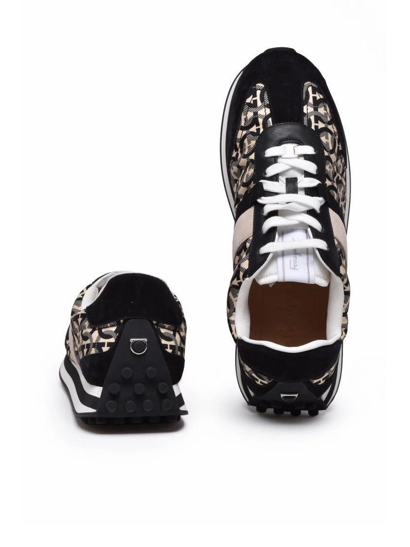 Salvatore Ferragamo Giulio Sneaker - Black/Beige