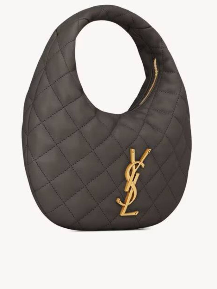 Saint Laurent Icare Xl Crescent Quilted Shoulder Bag