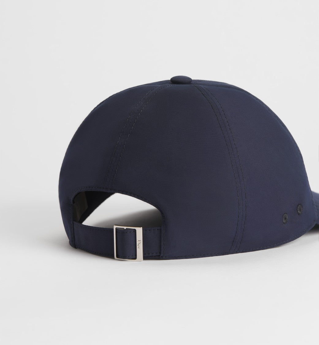 Christian Dior Classic Blue Baseball Cap With Curved Brim