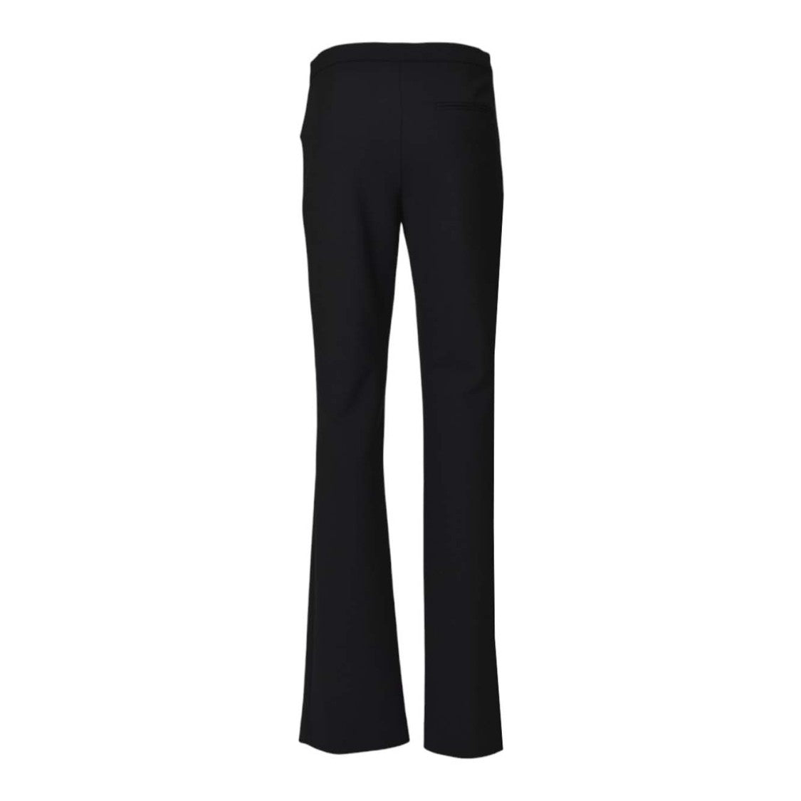 Courrèges Heritage Bootcut Trouser in Black Wool Blend
