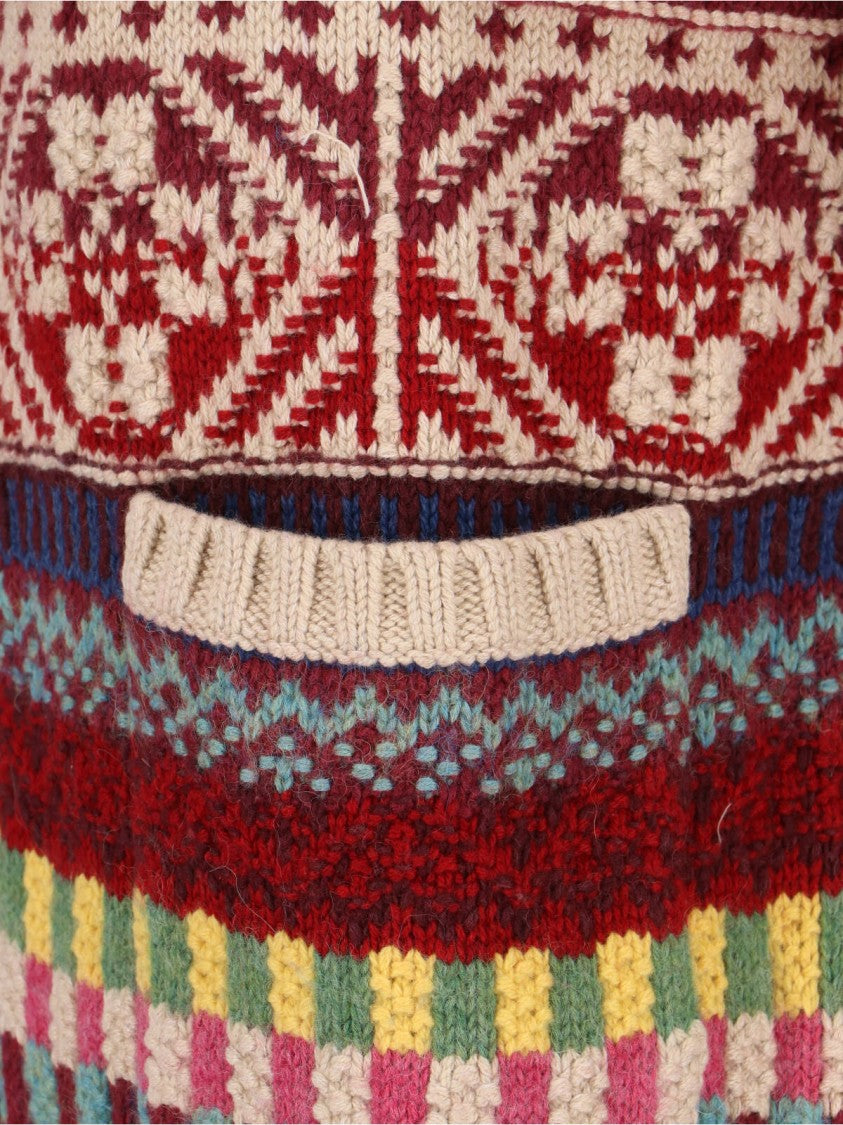 Polo Ralph Lauren Multicolor Geometric Knit Zip Cardigan