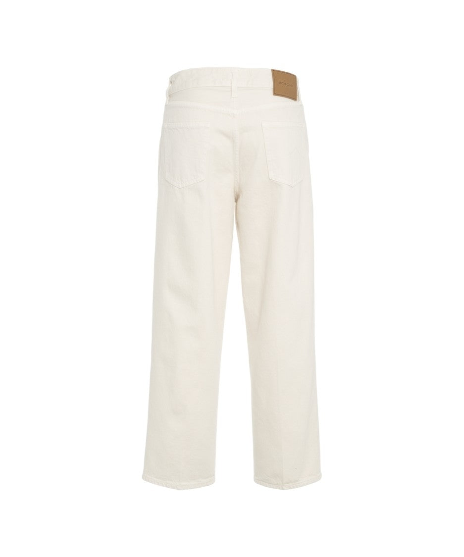 Jacob Cohen Straight Leg Jeans With Timeless Five-Pocket