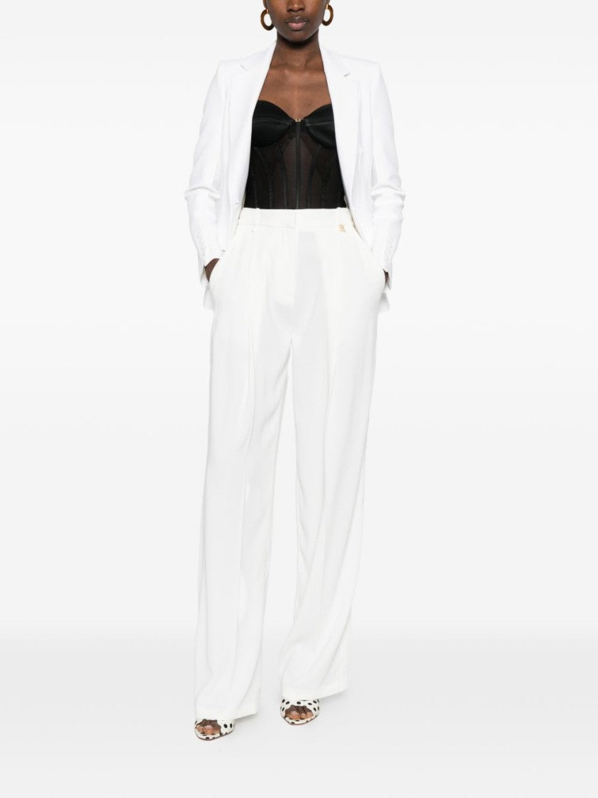 Elisabetta Franchi Structured Black Bustier Top