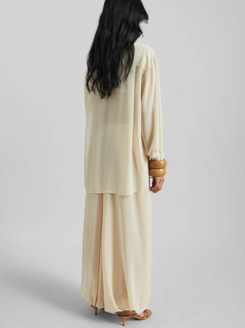 The Frankie Shop Balloon-Design Mio Trousers With Pleated Front And Elasticated Waist