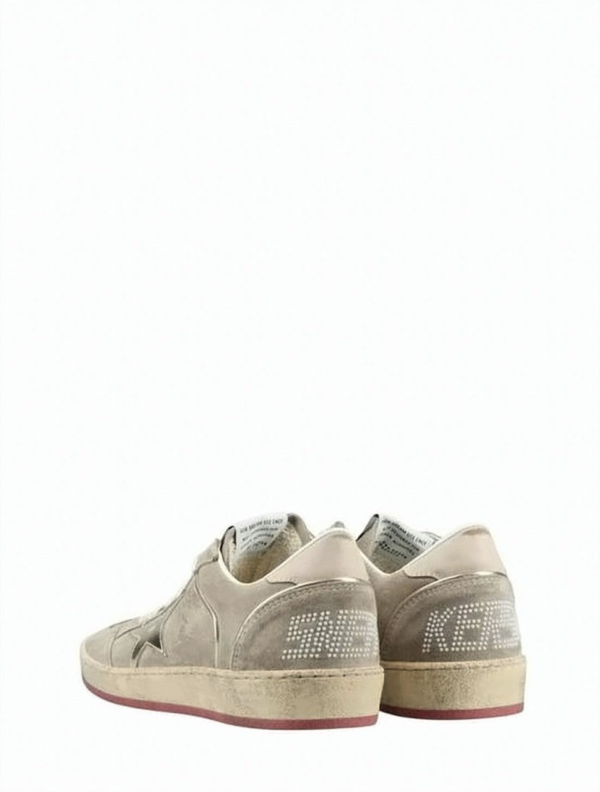 Golden Goose Suede Sneakers With Metallic Star Detail