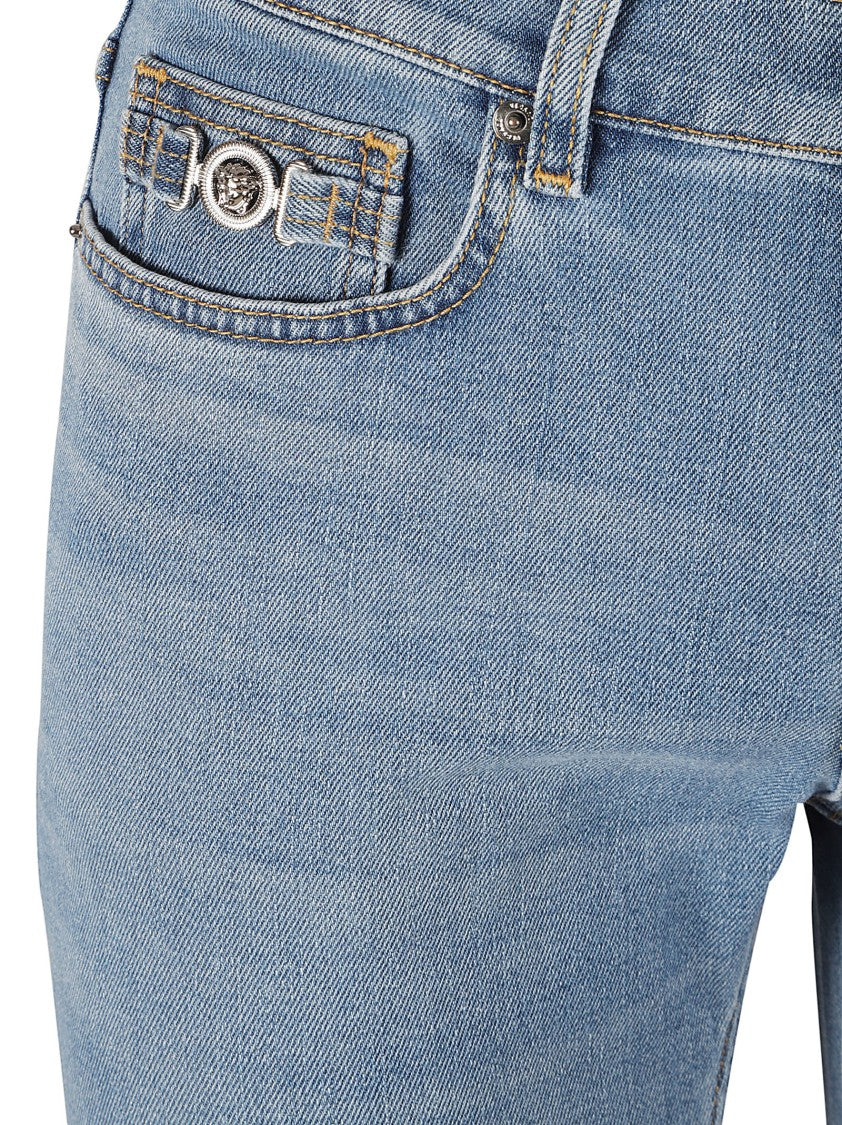 Versace Light Blue Slim Fit Jeans