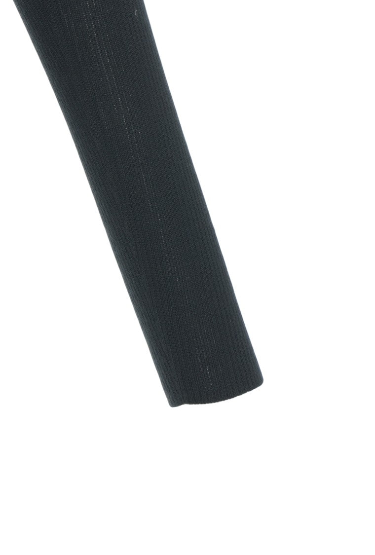 Alpha Tauri Slim-Fit Black Knitted Turtleneck Sweater