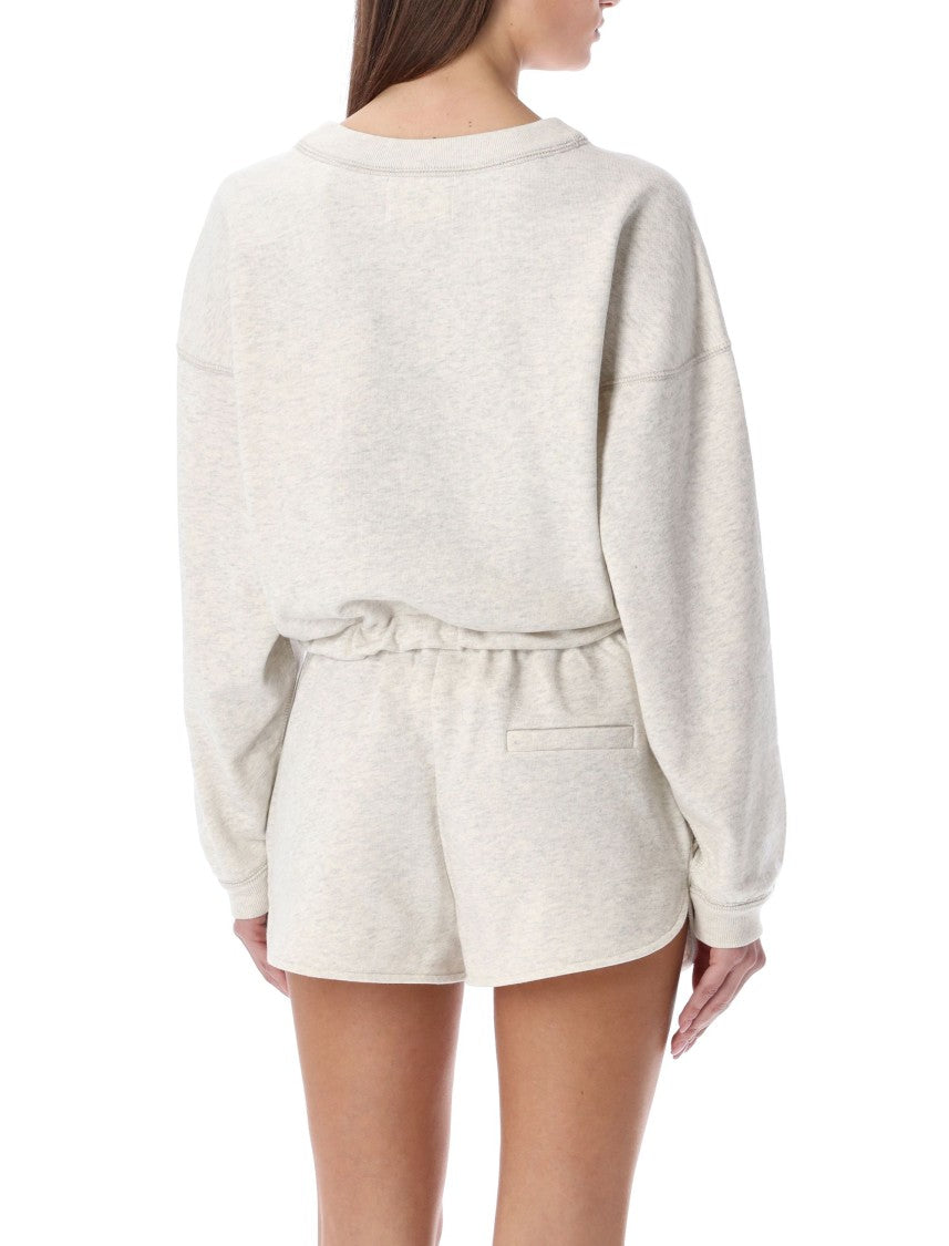Isabel Marant Étoile Light Neutral Fleece Set With Drawstring Waist
