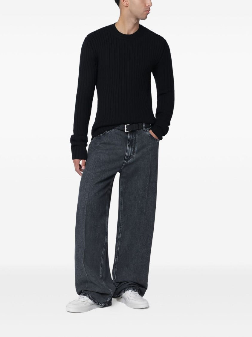 Dolce & Gabbana Straight Leg Black Denim Jeans