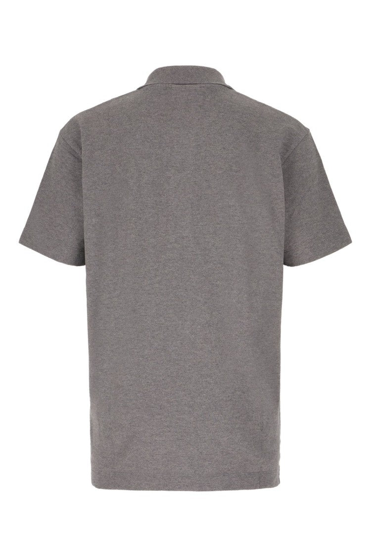 Maison Kitsuné Short-Sleeved Polo Shirt With Classic Collar And Embroidered Fox Head