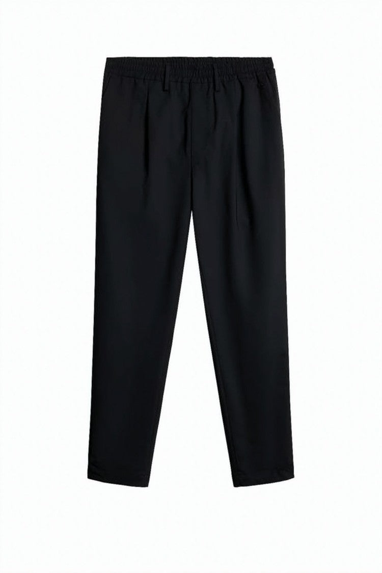 J Lindeberg Minimalist Black Straight Pants With Tailored Fit