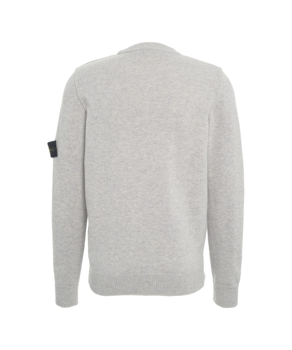 Stone Island Versatile Grey Knit Sweater