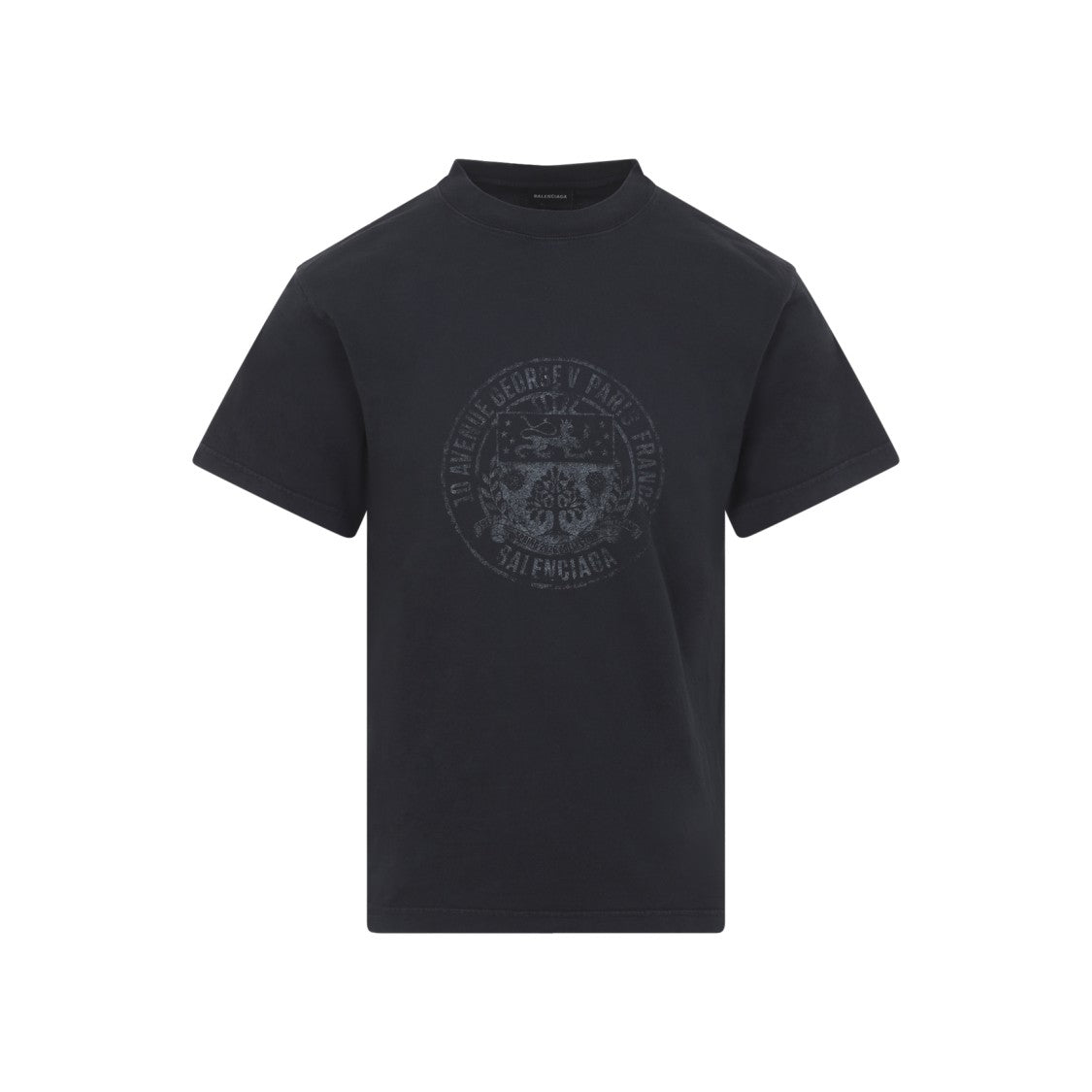 Balenciaga Standard Black Cotton T-Shirt