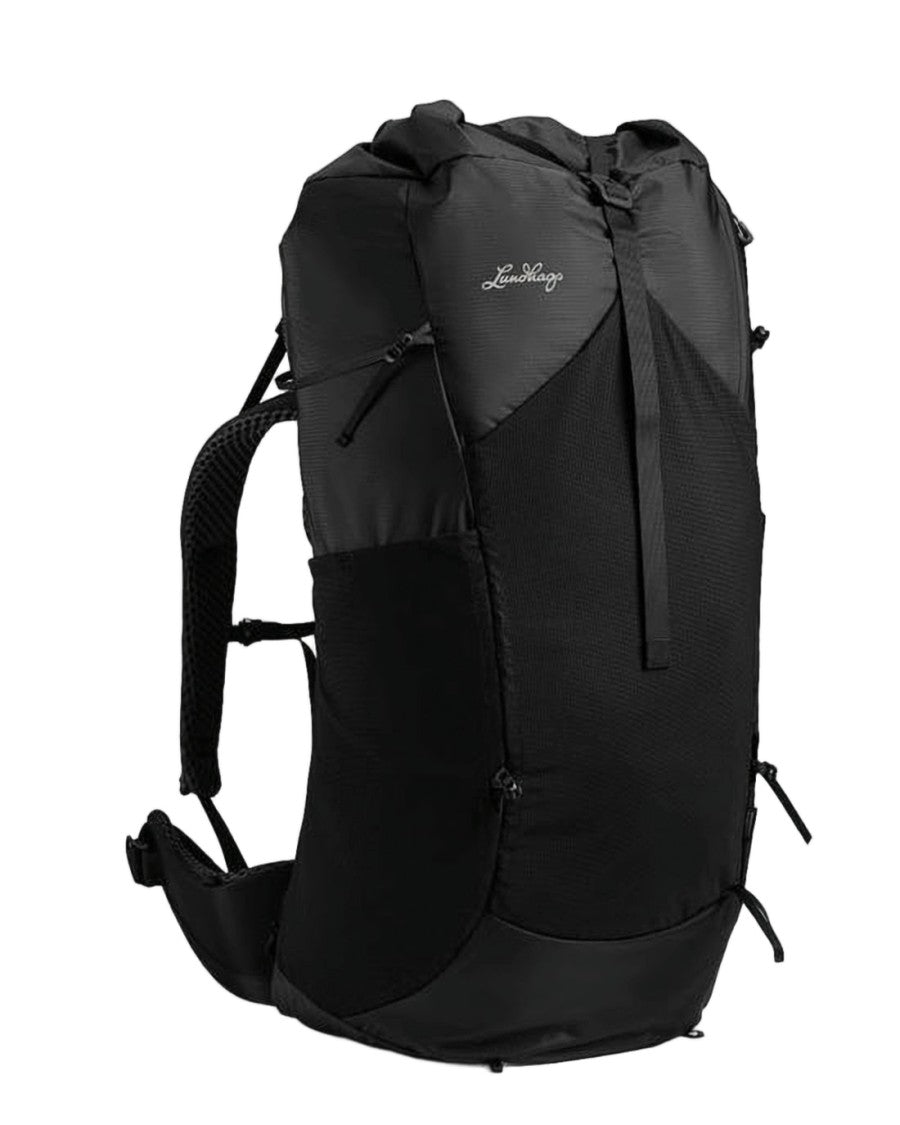 Lundhags Black Backpack With Multiple Compartments