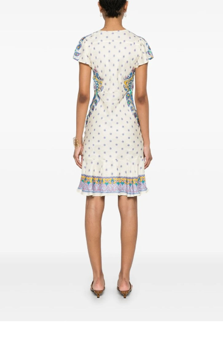 Etro Paisley Patterned Mini Dress