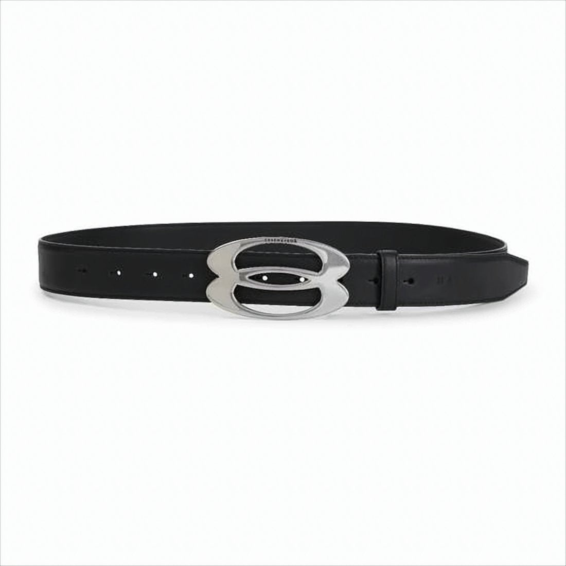 Balenciaga Calf Leather Belt With Double 'B' Buckle Detail
