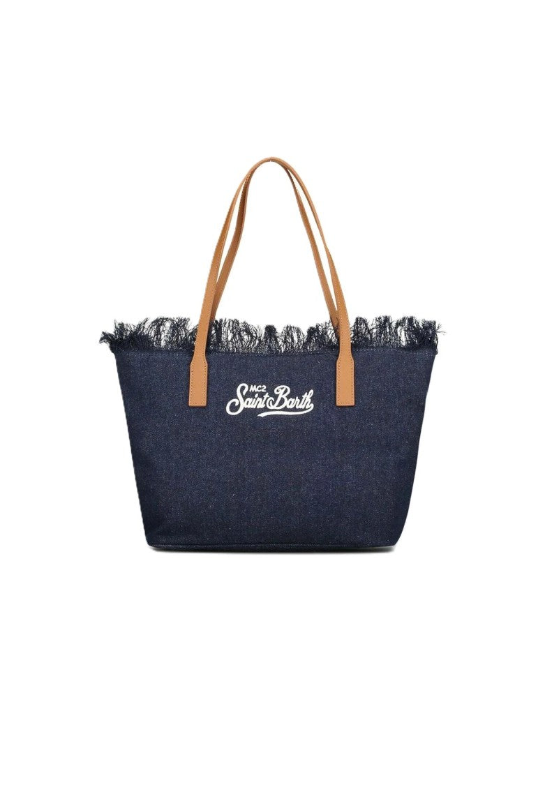 Mc2 Saint Barth Spacious Tote Bag With Fringed Top