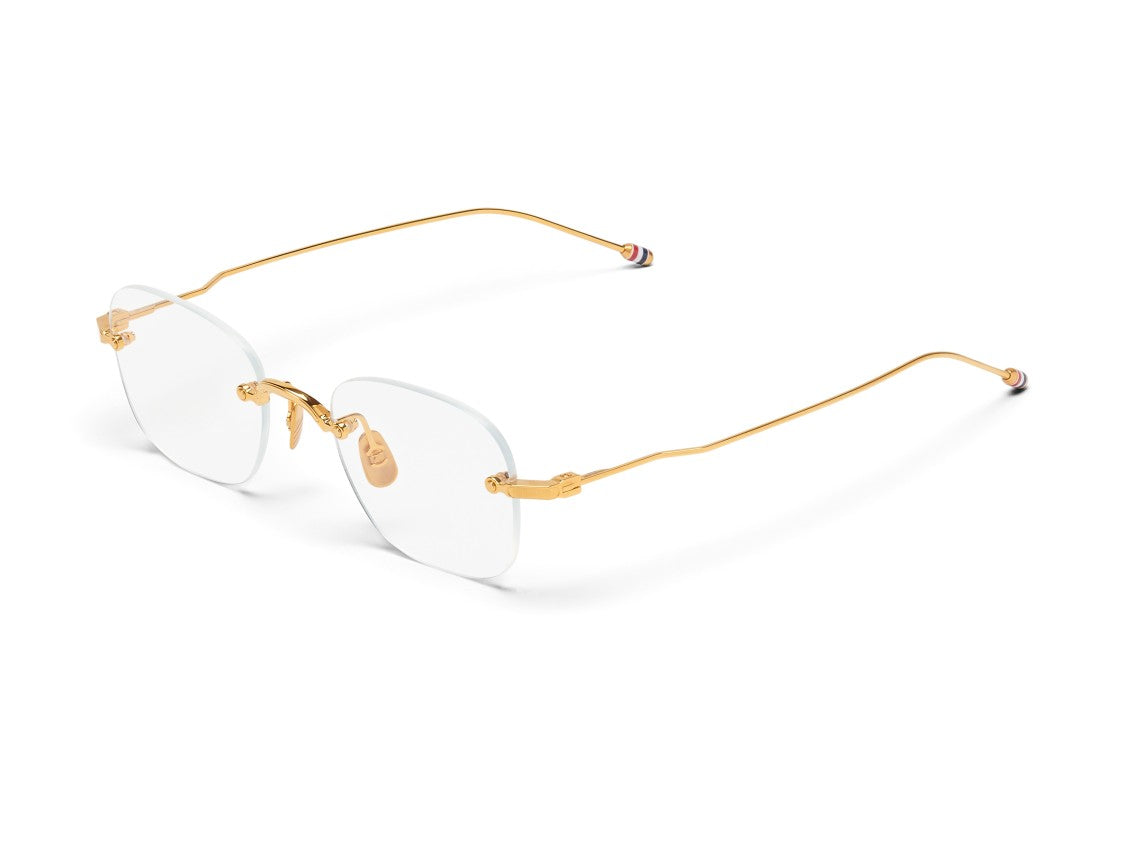 Thom Browne Gold Ueo961a Rimless Titanium Eyeglasses