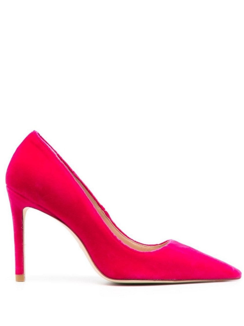 Stuart Weitzman Fuchsia Stuart 100 Pointed Suede Pumps