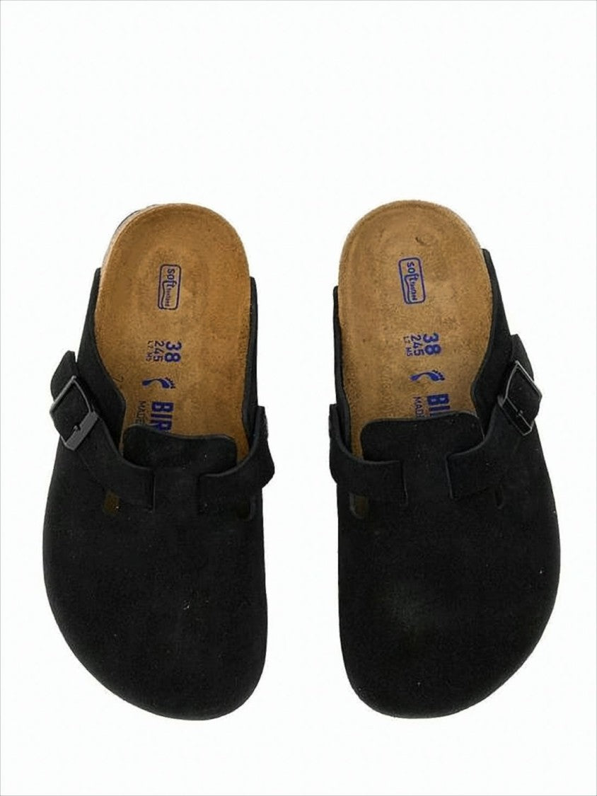 Birkenstock Closed-Toe Mule Sandals With Adjustable Leather Strap