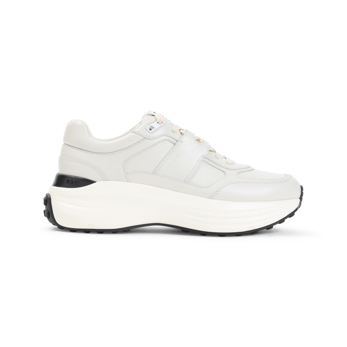 Tod's White Milk Leather Sneakers