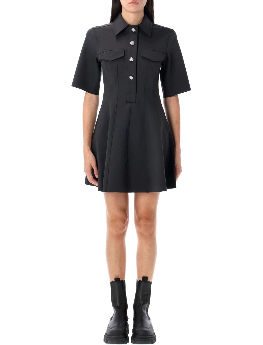 Ganni Scuba Mini Dress