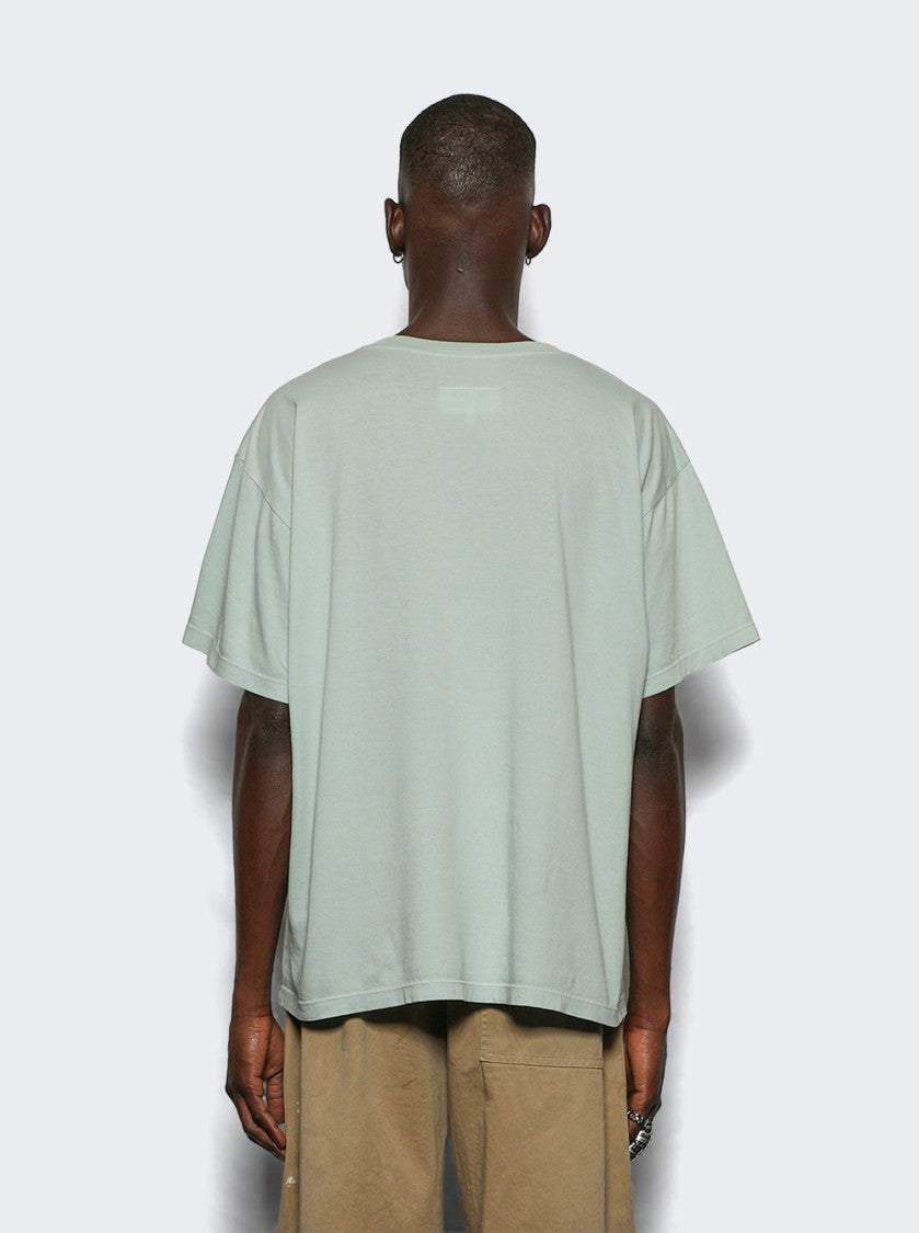 Mm6 By Maison Margiela Logo Tee Blue Grey