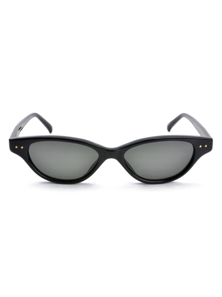 Linda Farrow Black Lfl965 Cat-Eye Gold Sunglasses