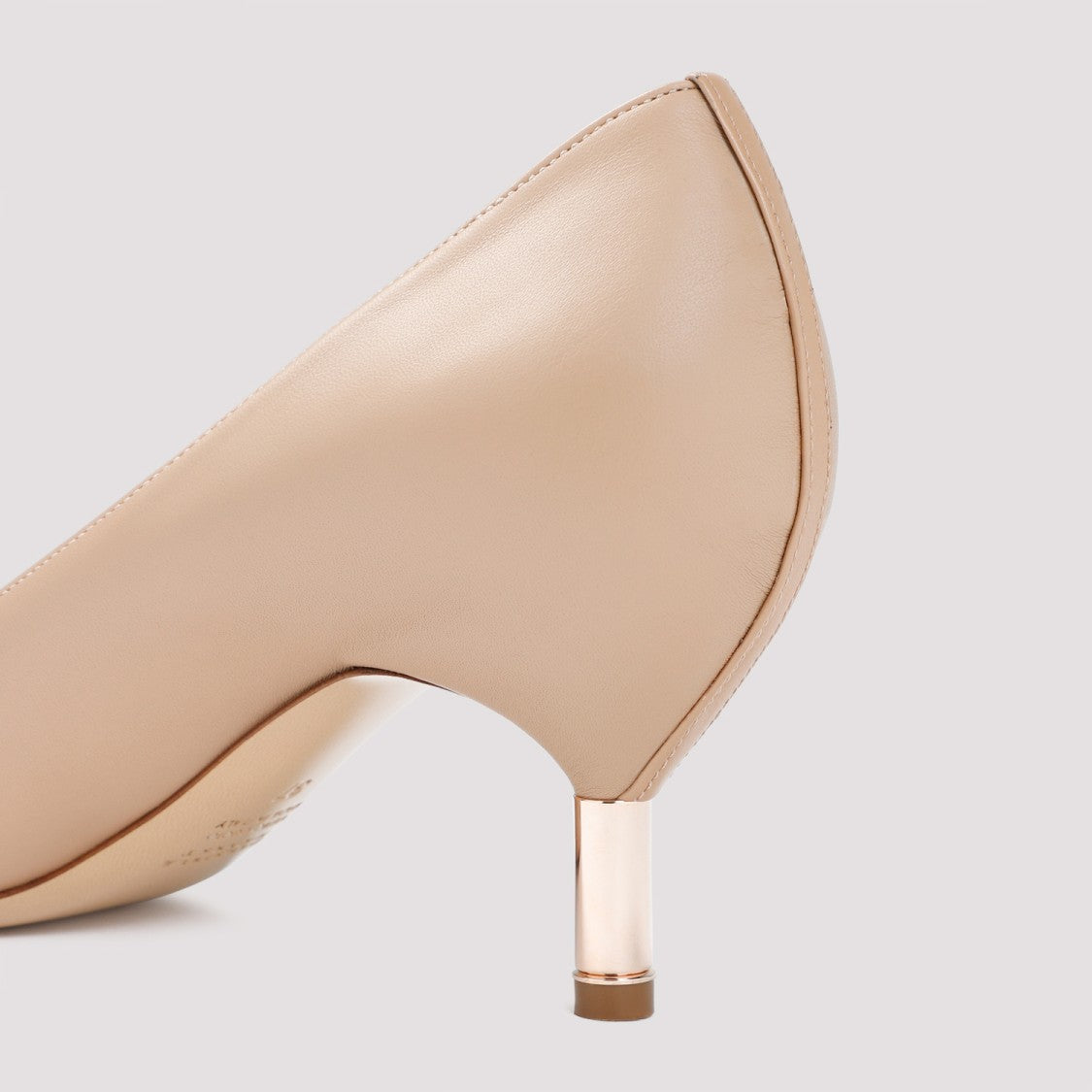 Gabriela Hearst Dark Camel Lamb Leather Sofia Pump