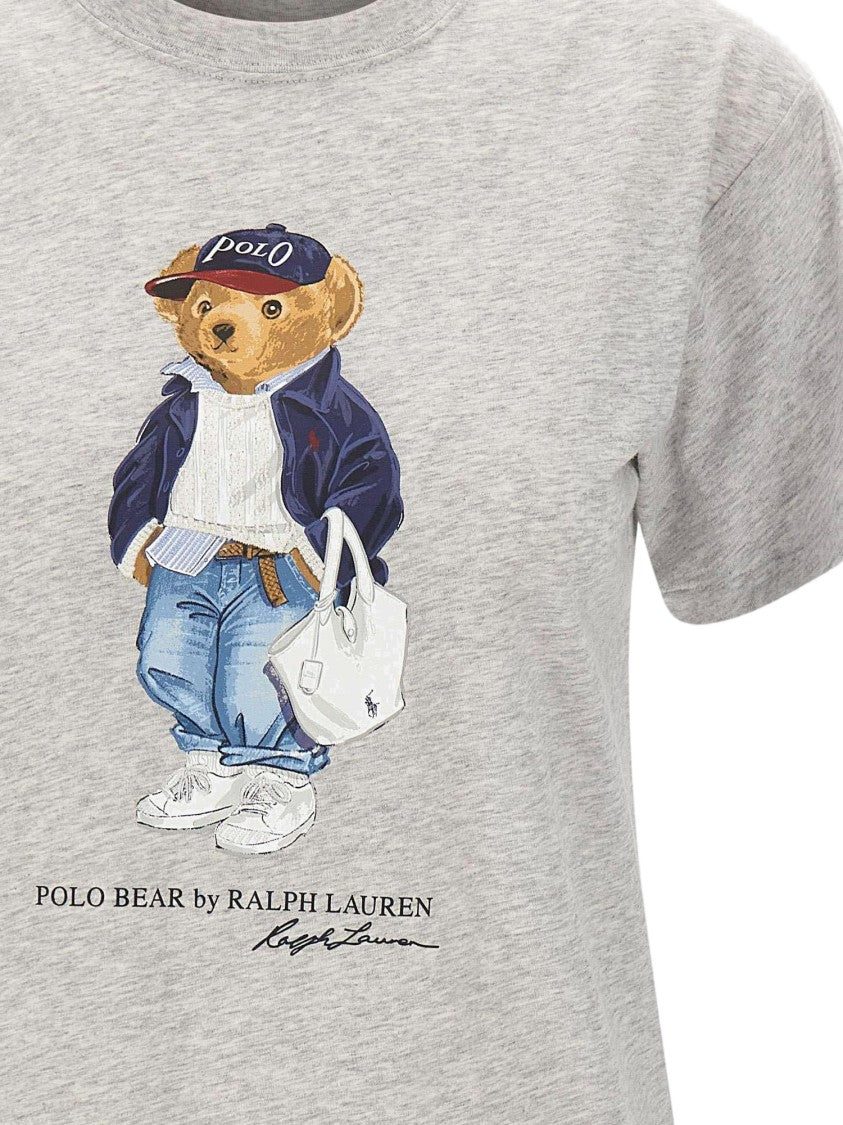 Polo Ralph Lauren Cotton T-Shirt With Polo Bear Print