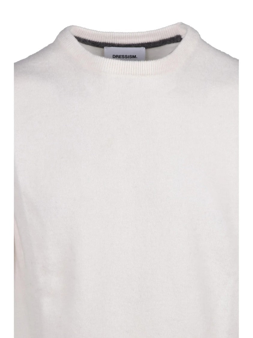 Dressism. Merino Wool Crewneck Sweater With Minimalist Design