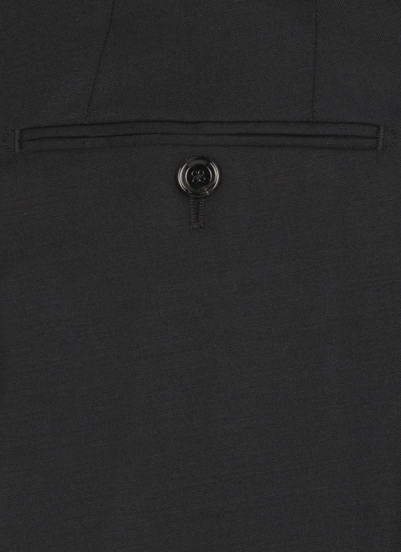 Lardini Tailored Black Wool Suit