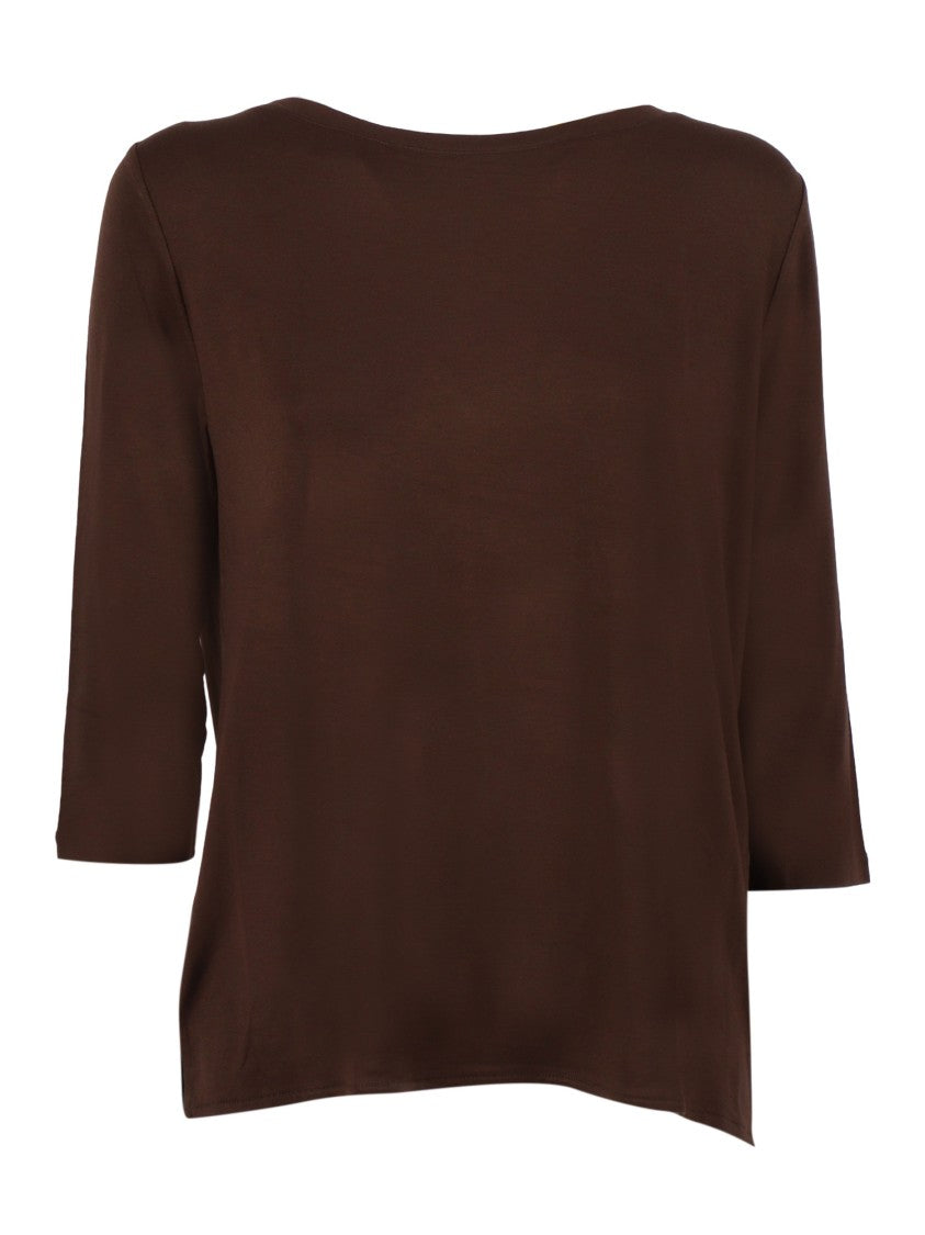 Filatures Du Lion Tonka Boat Neck Three Quarter Top