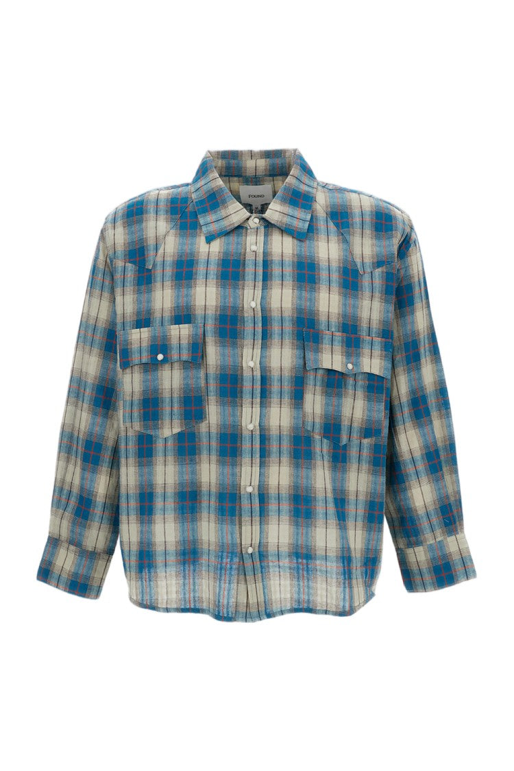 Found Relaxed Fit Plaid Flannel Shirt