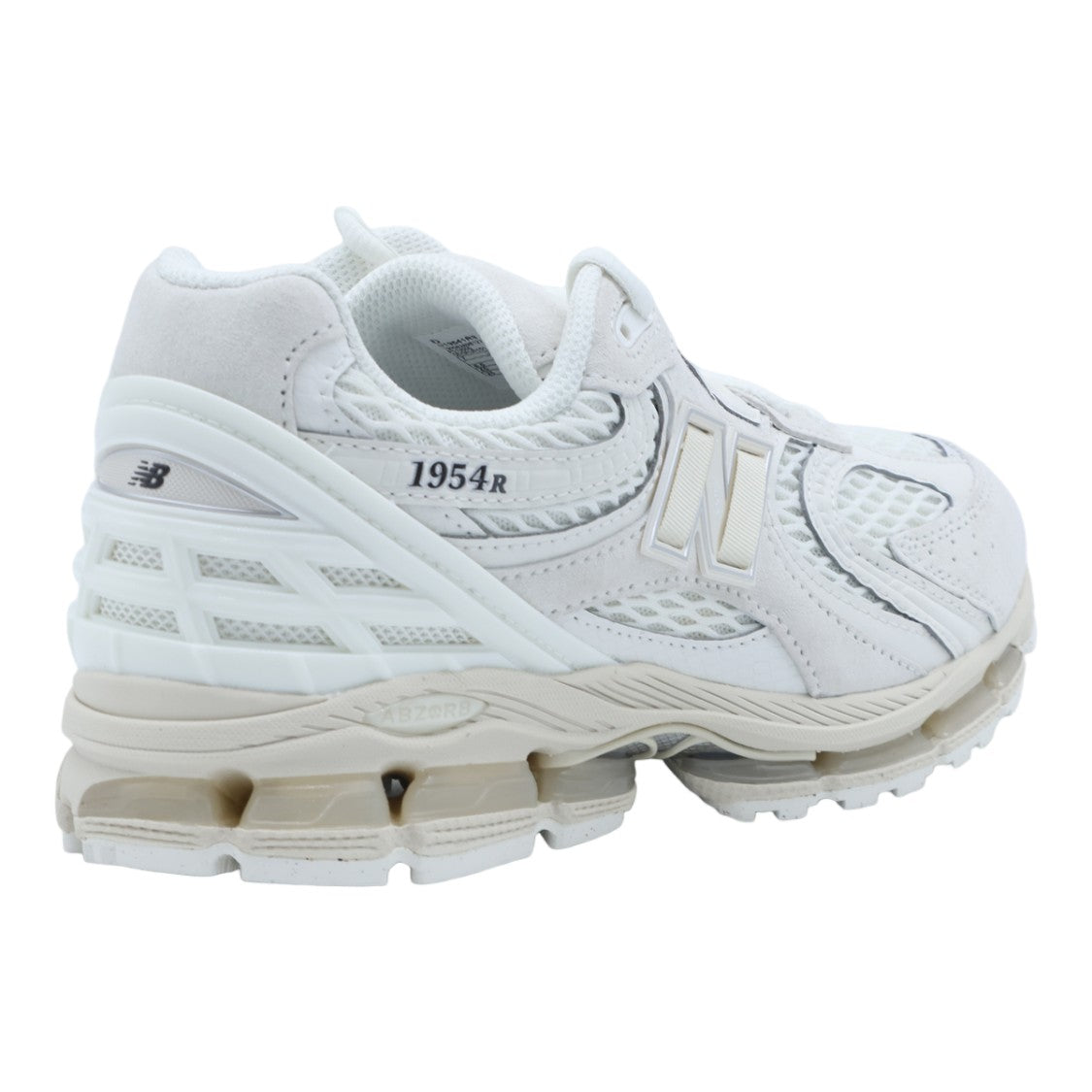 New Balance Layered White Sneakers With Chunky Sole And Logo Detail