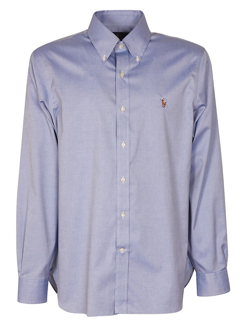 Polo Ralph Lauren Light Blue Pin Point Cotton Shirt