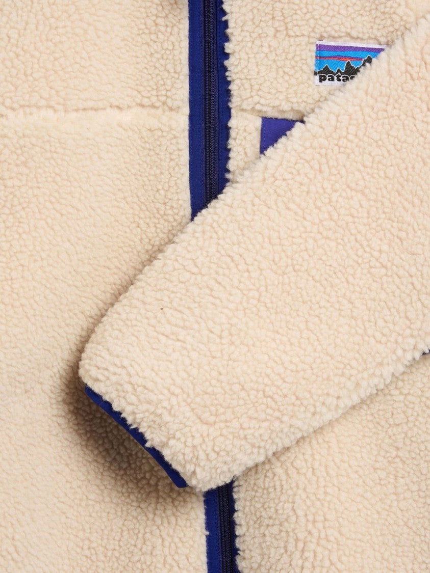 Patagonia Textured Fleece Coat With Stand Collar