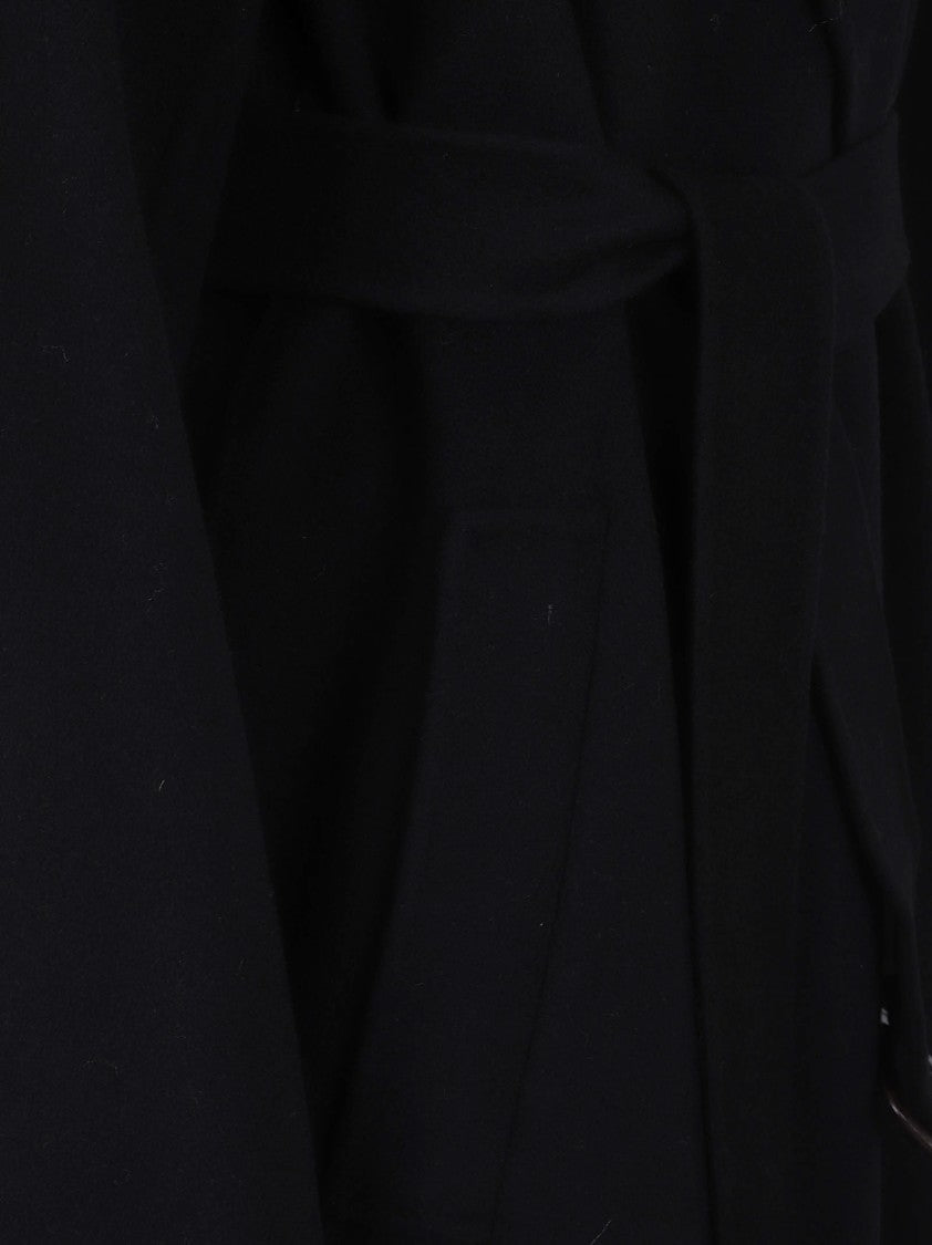 Max Mara Belted Midi-Length Pure Virgin Wool Coat