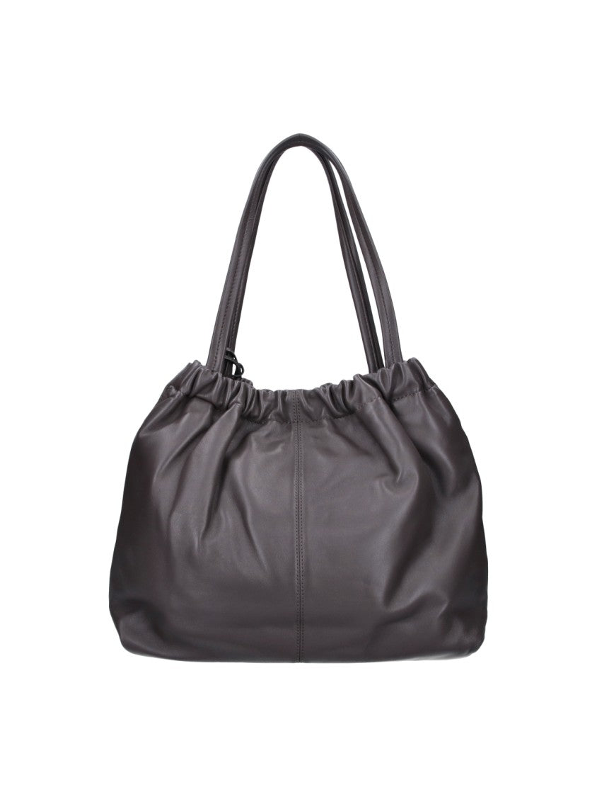 Marc Jacobs Grey The Cristina Silver Hardware Calfskin Tote Bag