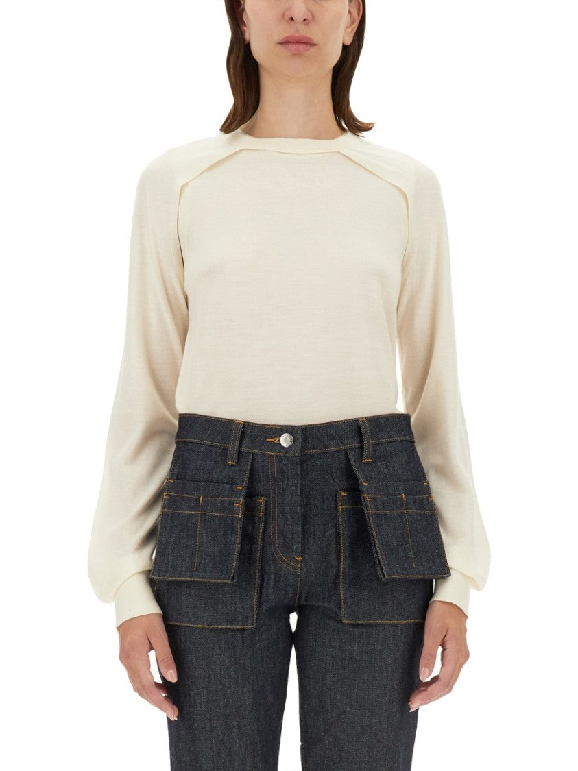 Helmut Lang Relaxed-Fit Wool And Silk Blend Top