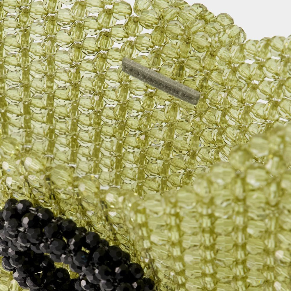 Germanier Beaded Hobo Bag - Beads - Green/Black