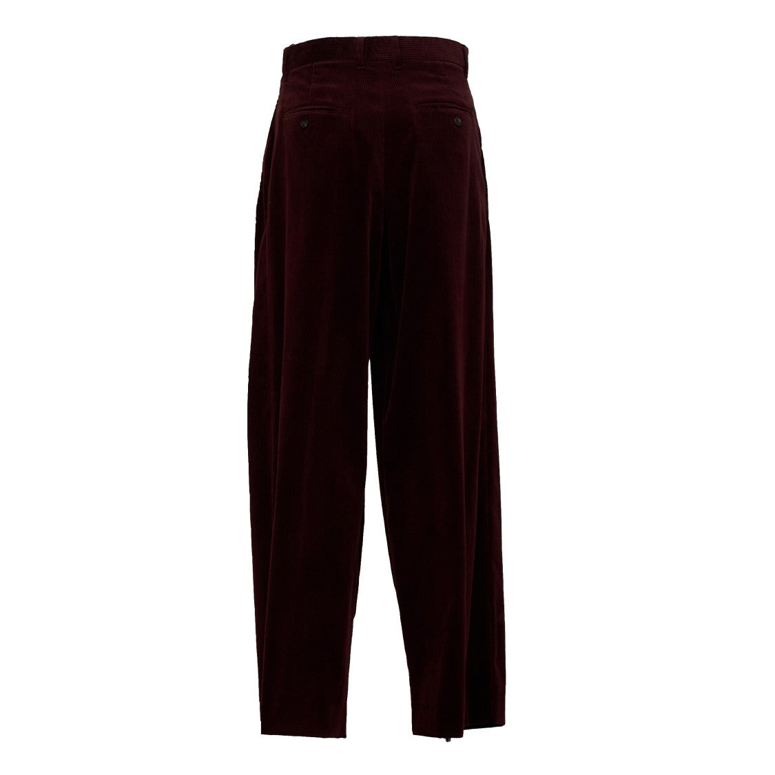 Max Mara Corona Pinces Ribbed Wide-Leg Corduroy Pants