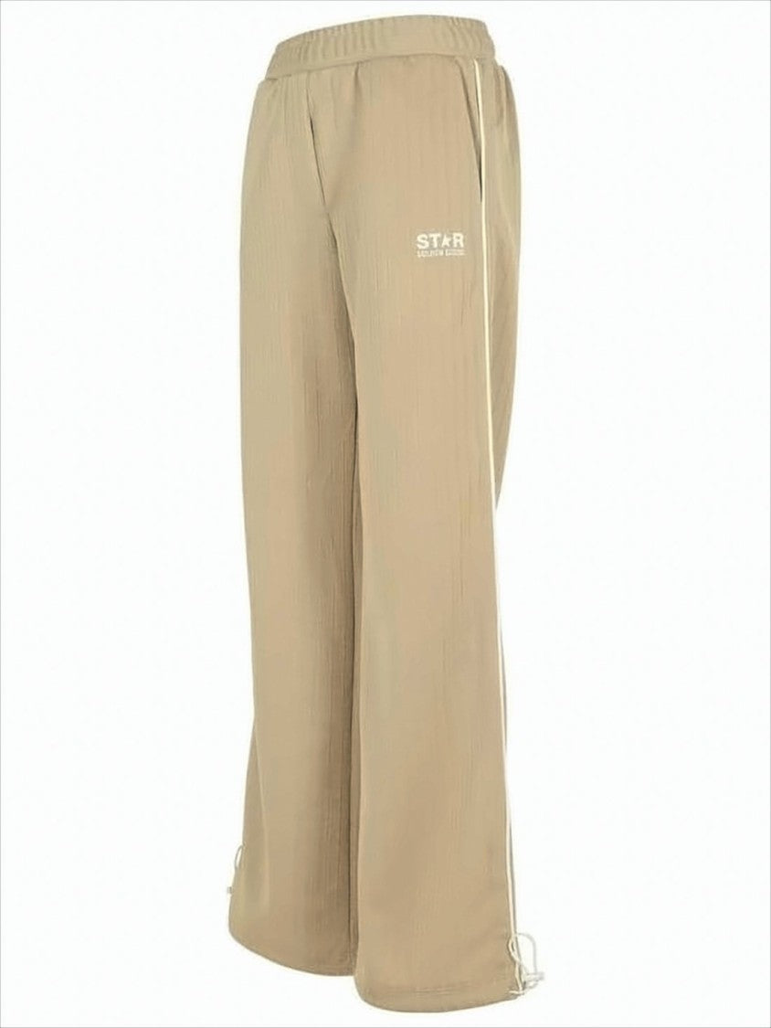 Golden Goose Wide-Leg Relaxed Fit Pants With Drawstring Hem