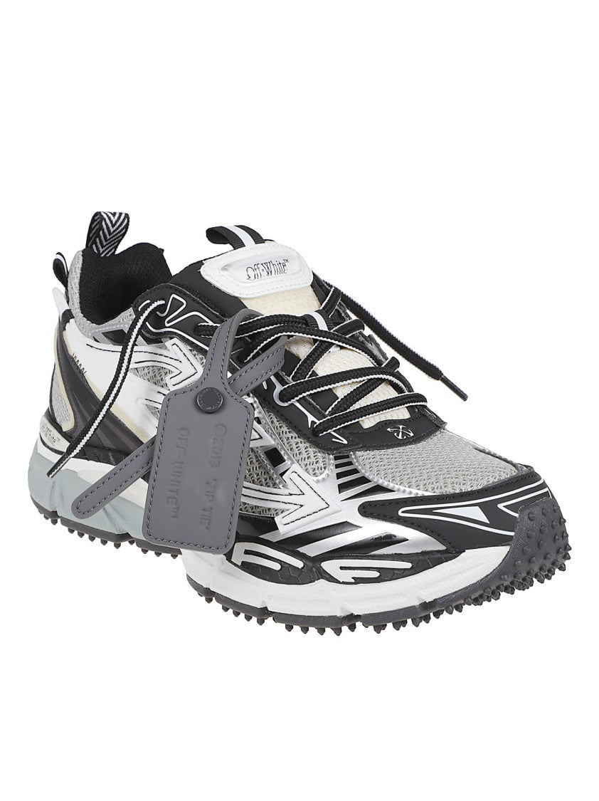 Off-White Dynamic Layered Sneakers With Textured Sole